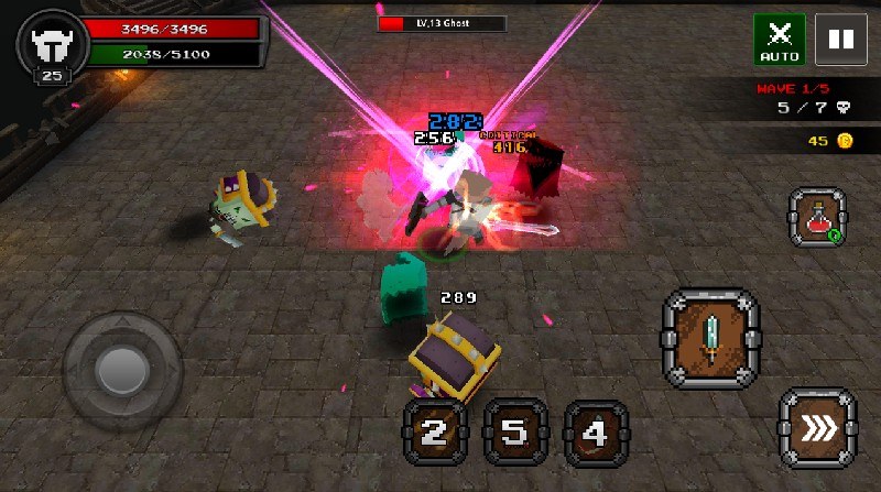 Pixel F Blade - 3D Fantasy rpg APK MOD imagen 4