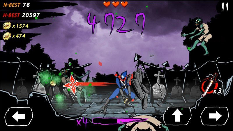 World Of Blade Zombie Slasher APK MOD imagen 1
