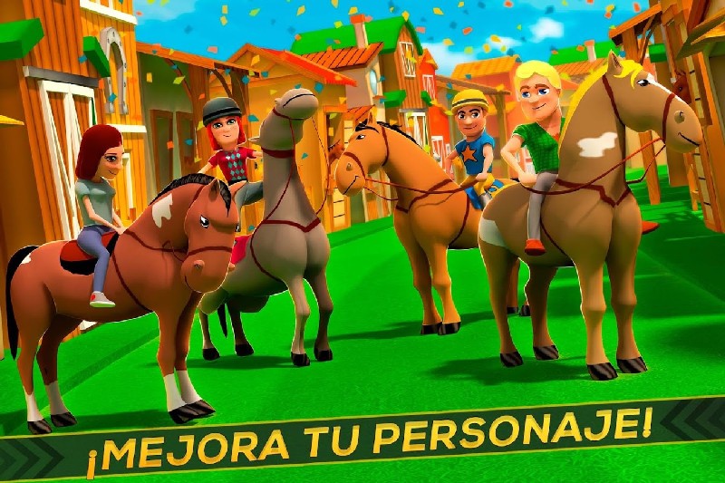 Cartoon Horse Riding Game APK MOD imagen 3