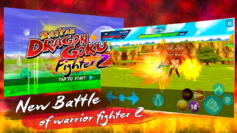 Saiyan Dragon Goku Fighter Z APK MOD imagen 1