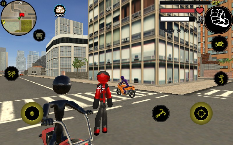Stickman Rope Hero APK MOD imagen 1