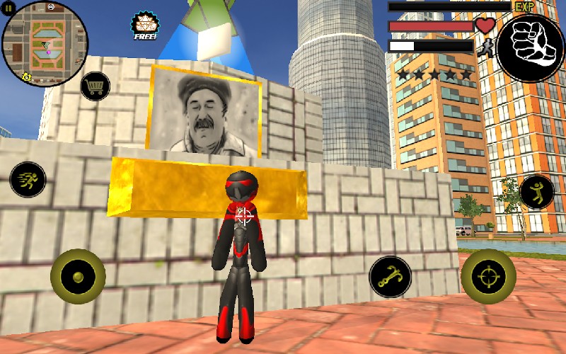 Stickman Rope Hero APK MOD imagen 3
