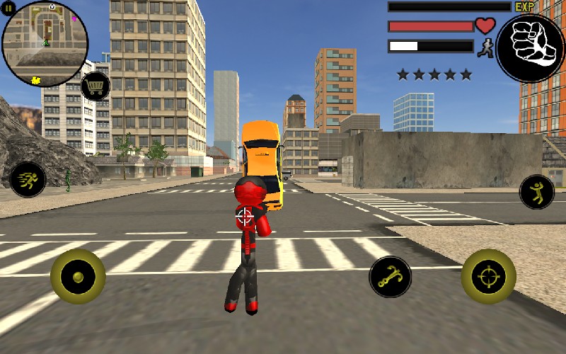 Stickman Rope Hero APK MOD imagen 4