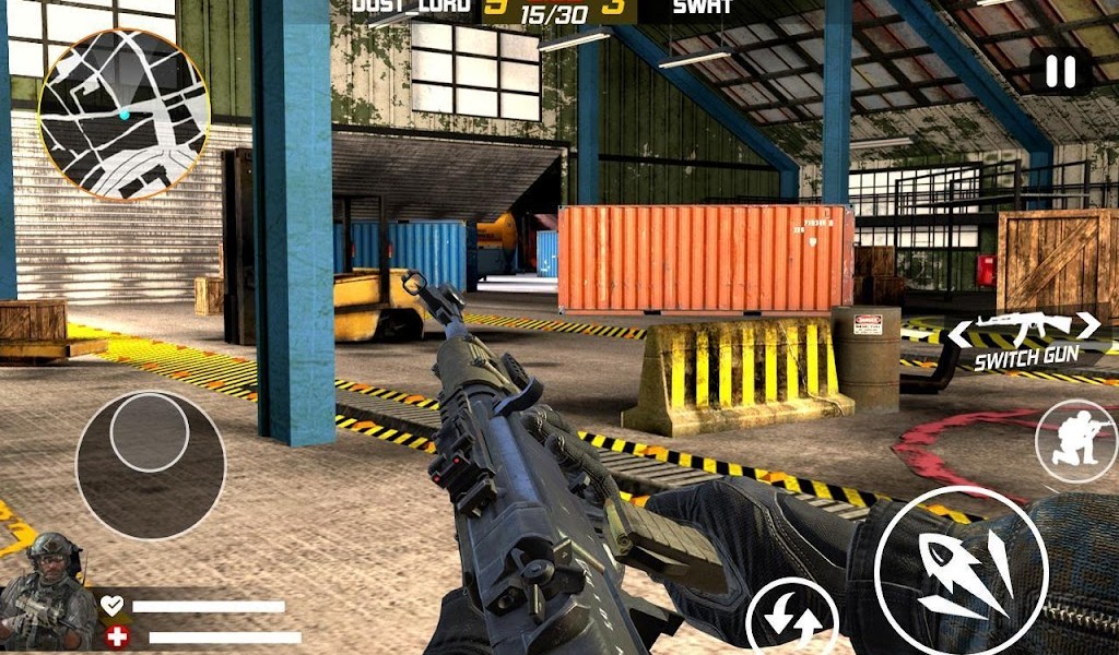 Frontline Combat Sniper Strike Modern FPS hunter APK MOD imagen 1