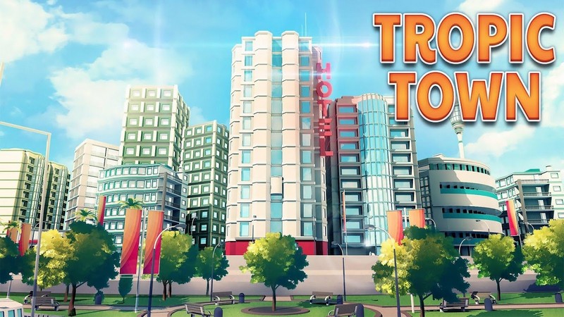 Town Building Games Tropic City Construction Game APK MOD imagen 1