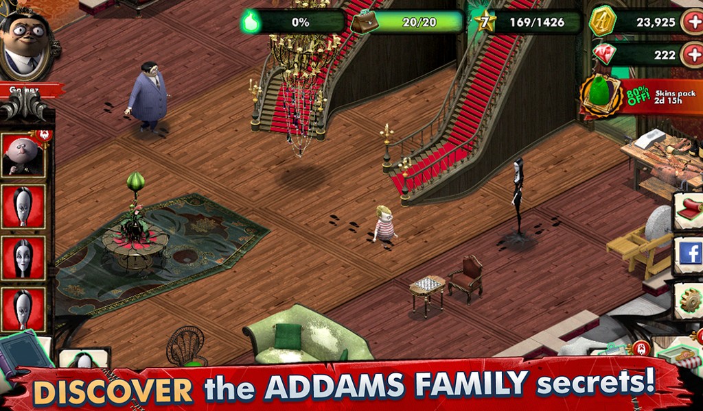 Addams Family Mystery Mansion APK MOD imagen 3
