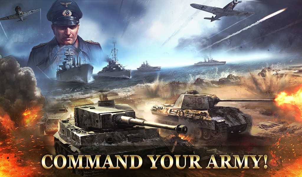 WW2 Strategy Commander Conquer Frontline APK MOD imagen 2