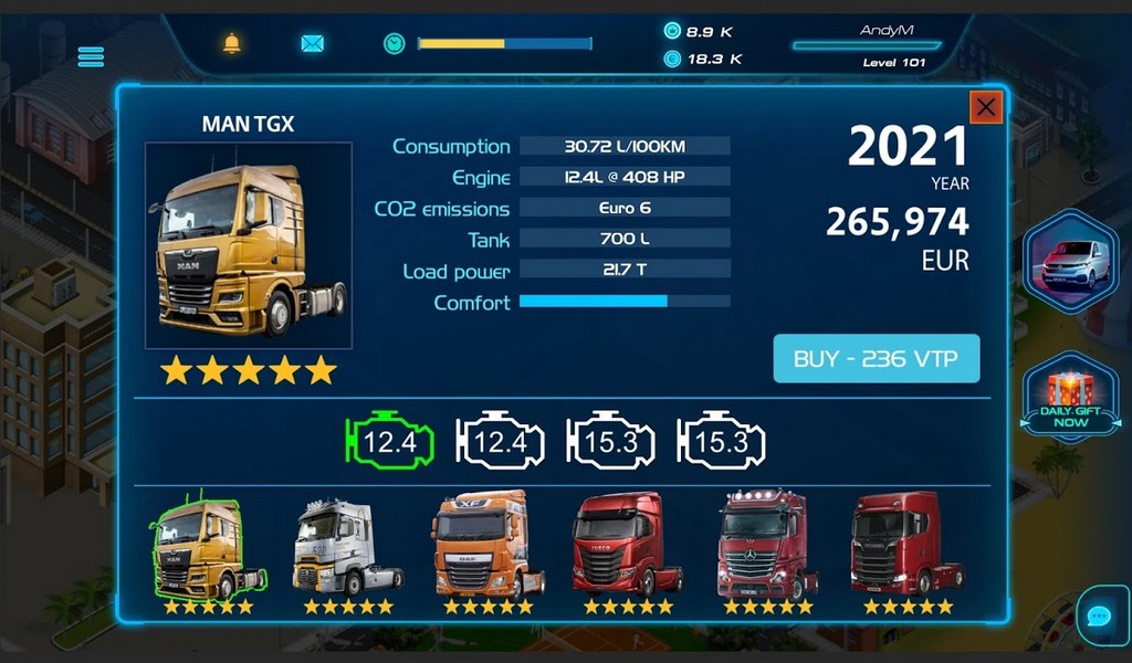 Virtual Truck Manager 2 APK MOD imagen 2