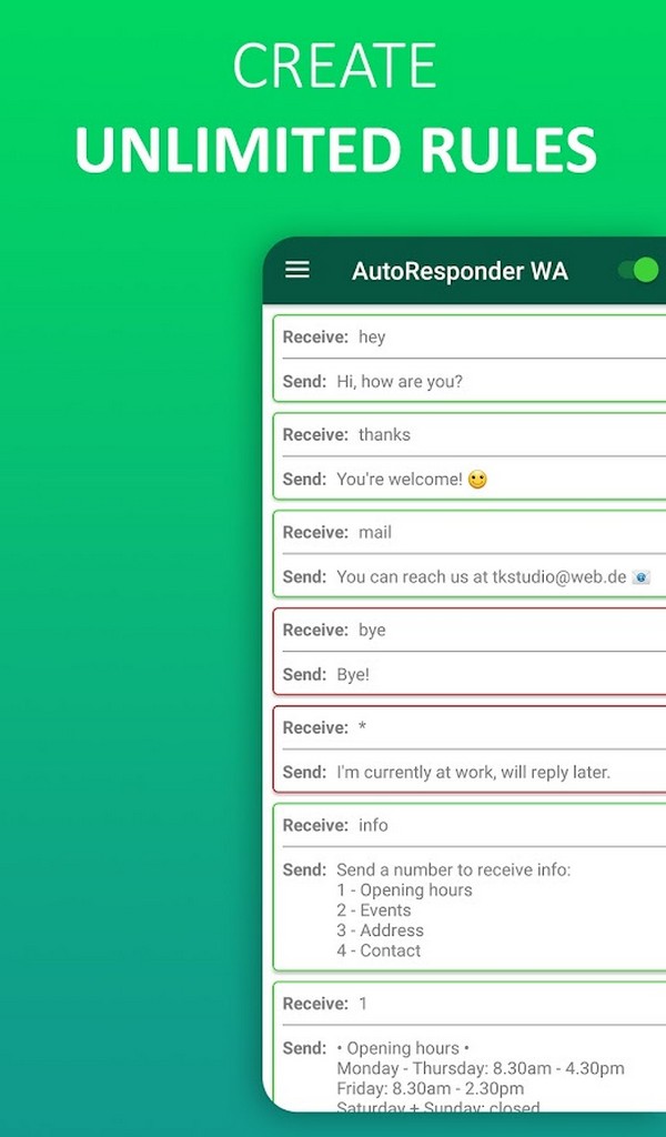 AutoResponder para WhatsApp APK MOD (Premium desbloqueado) v2.7.5